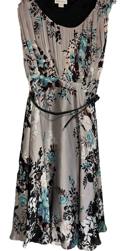 Monsoon dress size 14 Lilac Blue Black Floral holiday Party Occasion Wedding - 第 1/4 張圖片