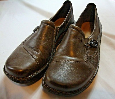 NEW G.H. Bass & CO. Womens Brown Leather Slip On Shoe USA 11 