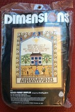 Dimensions Needlepoint 2110 Good Family Sampler 1979