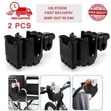 2pcs 2in1 Universal Cup Phone Holder for Stroller Bike Wheelchair Walker Scooter