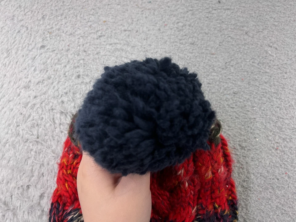 Scala Beanie Toque Mujer Talla Única Azul Rosa Multicolor Tejido Acrílico Esquí Pom Foto 3 de 4