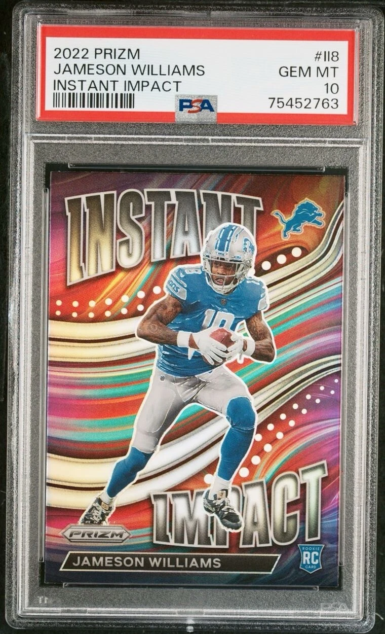 Jameson Williams Panini Prizm Instant Impact #II8 Base