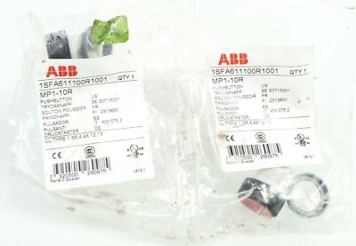 2x ABB MP1-10R Drucktaster Rot | 1SFA611100R1001