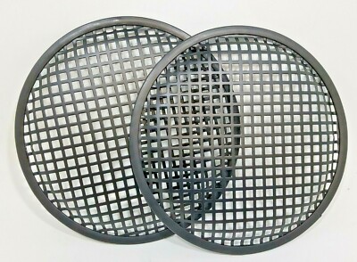 4-Pack 8-Inch Metal Waffle Grills For Subwoofers - Universal Speaker Covers, Heavy Duty Protection, By Audiopipe
