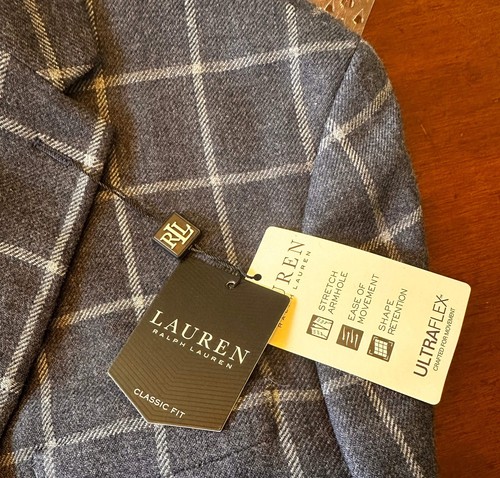 Blazer vitre bleue étiquette noire Lauren Ralph Lauren 46R NEUF - Photo 4/9