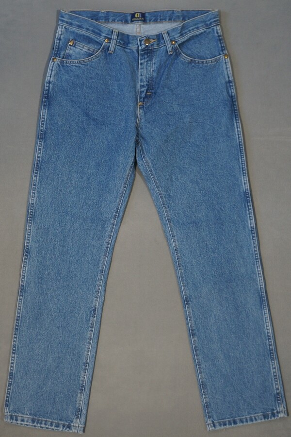 VG15442 **WRANGLER** 1047MWZSW STRAIGHT LEG JEANS 33X32 (msr 33 