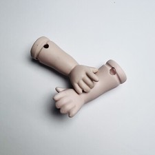 Vintage Doll Arms Bisque Hands Parts Restore For 14 Dolls Replacement Pale
