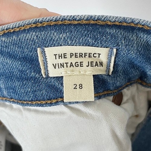 Jeans donna Madewell 28 il perfetto vintage invecchiato vita alta med lavaggio denim - Foto 8 di 11