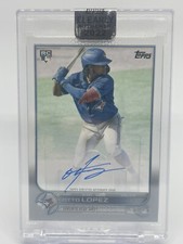 2022 TOPPS CLEARLY AUTHENTIC OTTO LOPEZ ENCASED AUTO RC TORONTO BLUE JAYS (666)