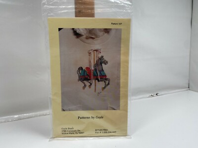 Pattern By Gayle Iron On Carousel Horse Pattern #107