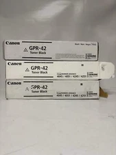 3 Open OEM Canon iR ADVANCE 4045,4051,4245,4251 GPR-42 Black Toners, 4791B003