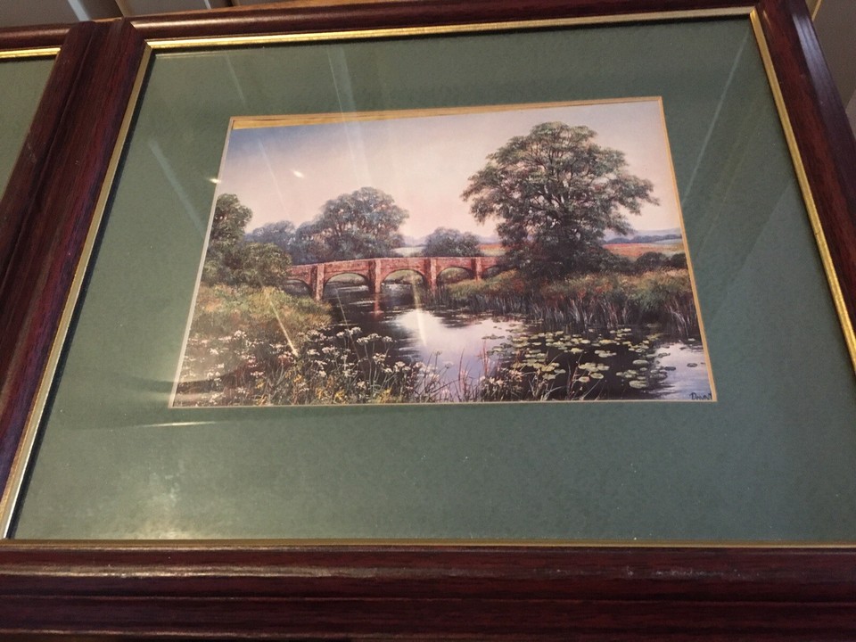 Two Frames Art Pieces Print Of Original Oil Painting Deborah Pamphill