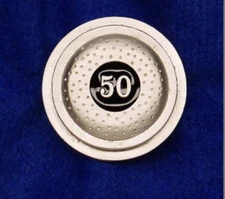 Empire Pewter  "50 Straight" Clay Pewter Pin