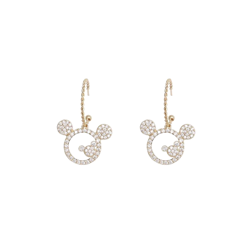 Pendientes de Minnie Mouse Minnie Mickey Mouse Disney Joyería Estrás Disneyana - Imagen 2 de 4