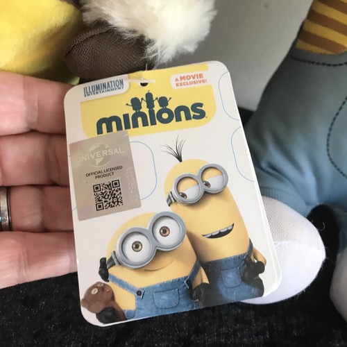 DESPICABLE ME 12” BANANA Minion Cardboard Tag + AGNES 10” soft Plush Toys - Picture 5 of 7