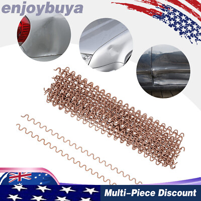 50 Pcs Wiggle Wire Wave Dent Repair Fix Spot Welding Thick Body Work Puller 33cm