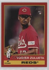 2025 Topps Heritage Red Border Yosver Zulueta #132 0o2b