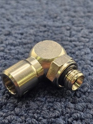 (QTY 2) Eisele 687-5608: Push-to-Connect 90° Elbow Fitting - Nickel Plated