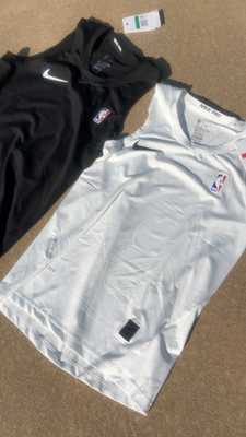 NIKE PRO NBA DRI-FIT COMPRESSION TANK TOP WHITE AND BLACK | eBay