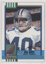 1990 Topps With Disclaimer Bill Bates #490 0j9e