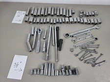 Lot Of Craftsmen Tools Including Sockets Wrenches Ratchet And Extensions