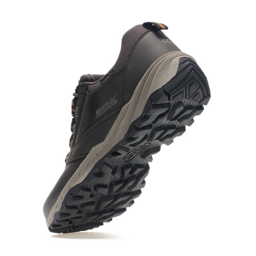 Regatta Men's Amble Low Waterproof Walking Shoes - Peat/Tan - Picture 4 of 9