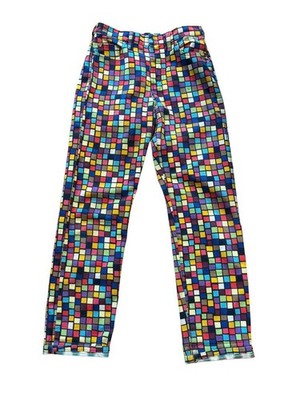 90s Todd Oldham Mosaic Color Denim Pants Size 8