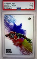 2020 Panini Spectra Color Blast Jayson Tatum #14 PSA 9
