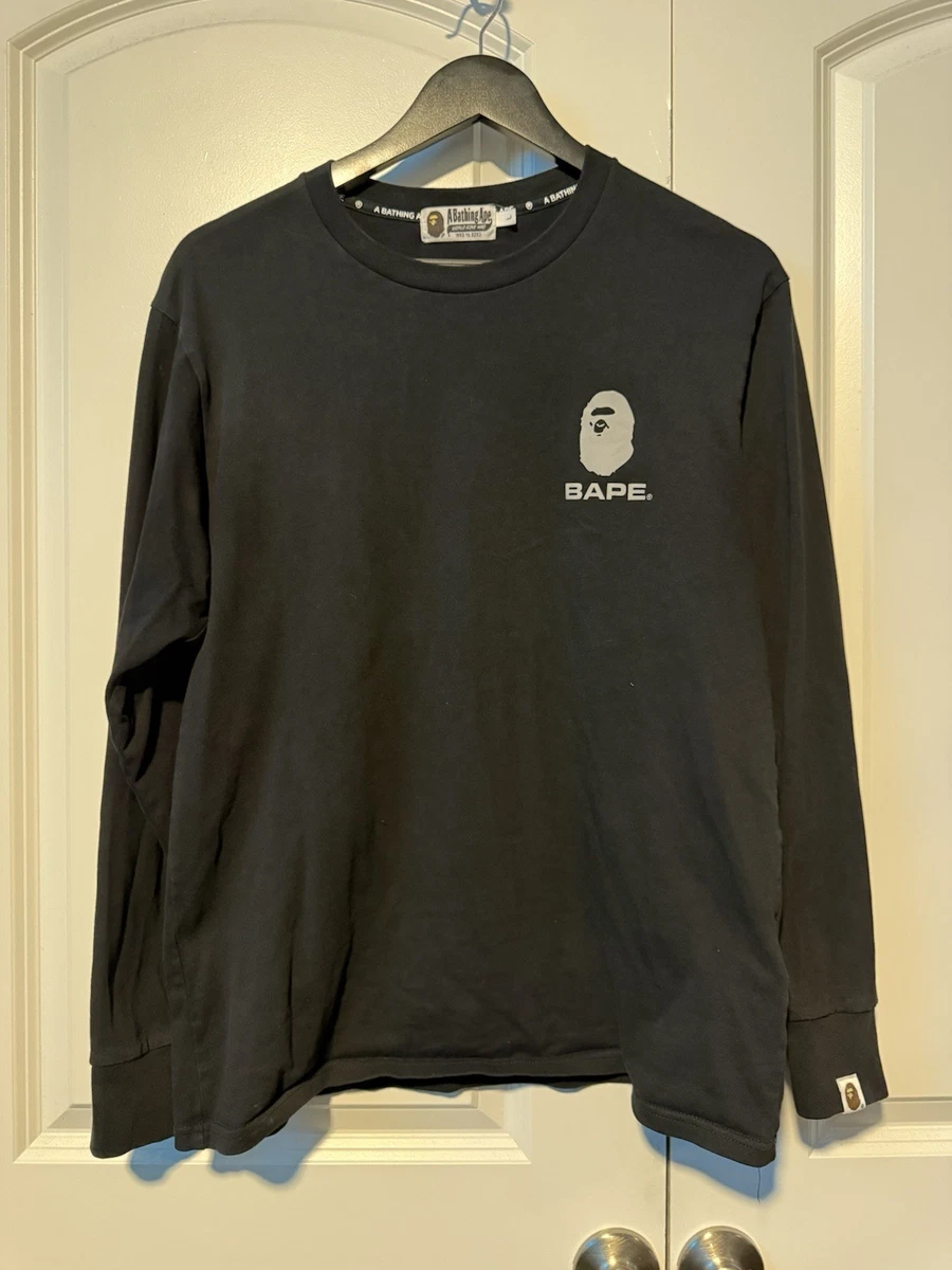 A Bathing Ape Long Sleeve Black Shirts for Men for sale | eBay