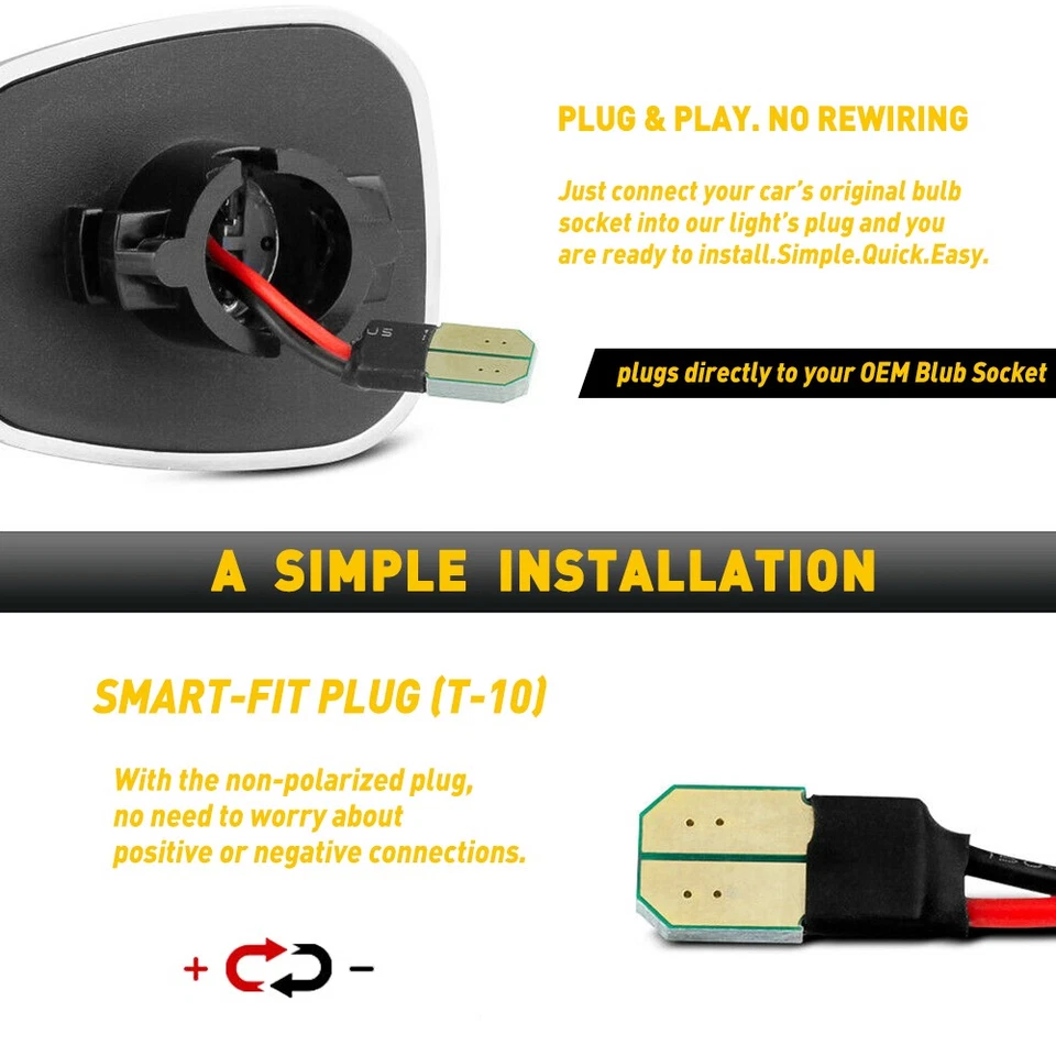 For Chevy 88-00 C/K 2500 1500 BRIGHT WHITE LED License Plate Light Tag Lamp D - Image 2 of 4