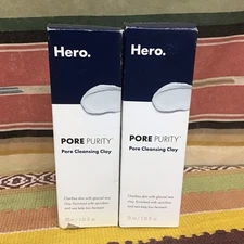 2pk- Hero Cosmetics Pore Purity Pore Cleansing Clay 2.35 fl oz / 70 ml