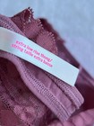 Victoria's Secret PINK Extra Low Rise Lace Waist Cotton Thong Dusty Rose Lace XS — photo 4