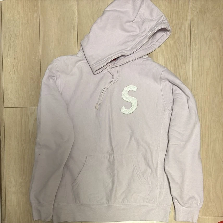 Sweat à capuche rose logo Supreme S 20Ss