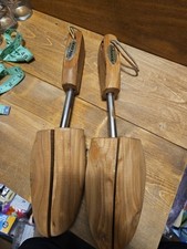 Vintage Rochester Shoe Tree Co. Wooden Cedar Shoe Tree Shapers, Bostonian
