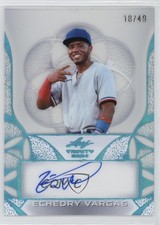 2024 Leaf Trinity Clear Auto Platinum /49 Echedry Vargas #CA-EV1 Auto 4z8