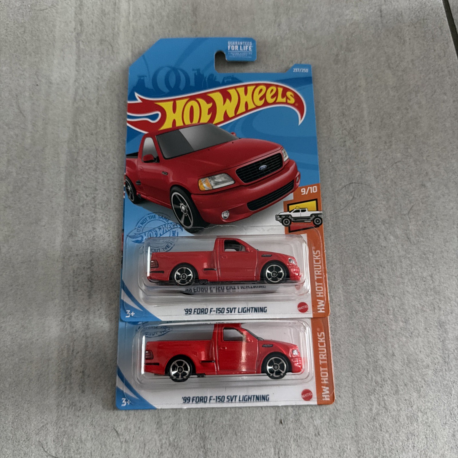 Hot Wheels HE Hot Trucks 9/10 '99 Ford F-150 SVT Lightning (Red) 237/250 x2