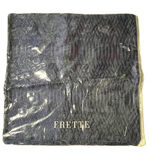 New FRETTE Luxury Link Royal Blue Euro Pillow Shams 25" Italy MSRP 595