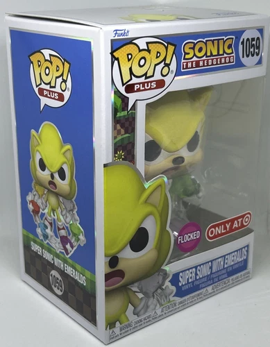 Funko Pop! Plus: Sonic the Hedgehog - Super Sonic with Emeralds (Flocked)