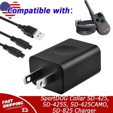 5V Charger for SportDOG Collar SD-425, SD-425S, SD-425CAMO, SD-825