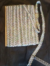 VINTAGE SILVER IRIDESCENT SEQUIN TRIM  21 YARDS