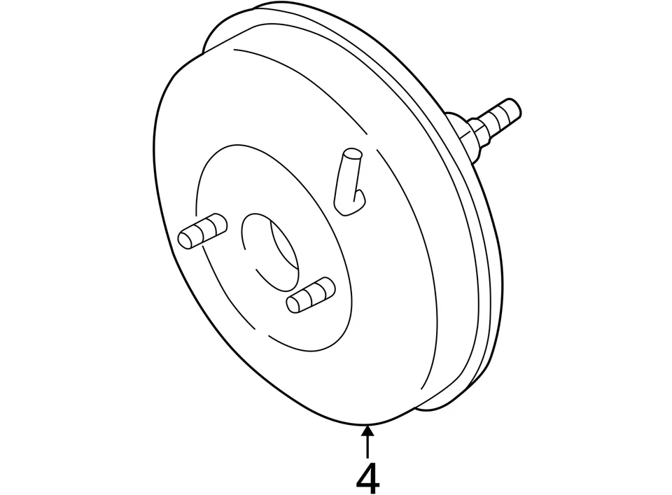 Power Brake Booster Without ABS Fits 94-97 99-00 MAZDA MX-5 MIATA 648549 - Image 4 of 4