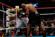 Danny Williams white trunks and Mike Tyson black trunks fights eac 2004 Photo 62