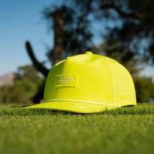 new with tags MELIN Hat men's 89 Hydro Coronado Links NEON YELLOW Adj size CL