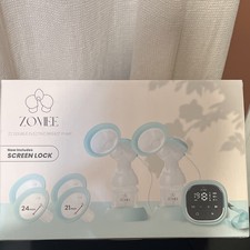Zomee Z2 Double Electric Breast Pump Rechargeable w/ 21/24mm Flanges Kit
