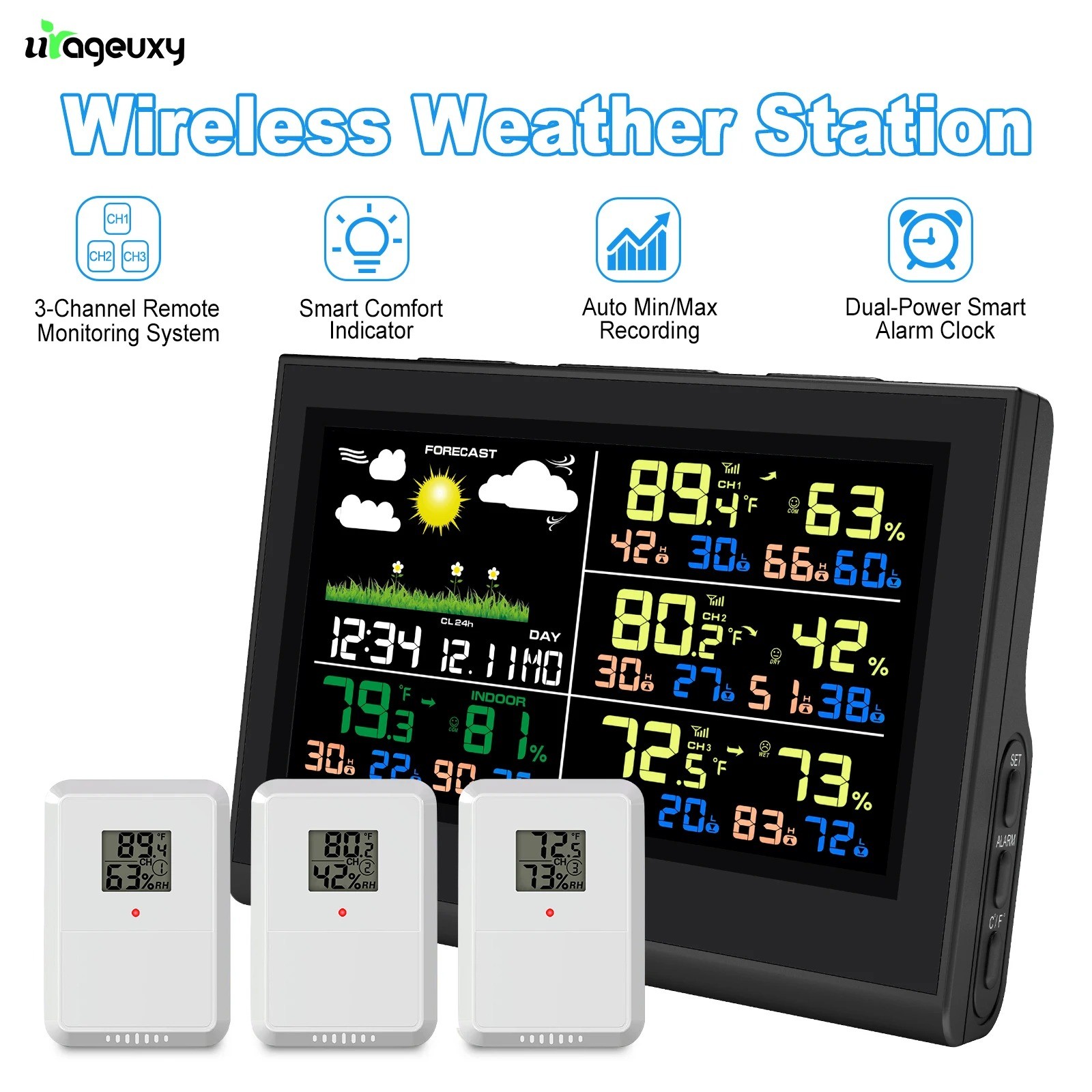 &ndash; 3 Sensors, 5-inch Color Display