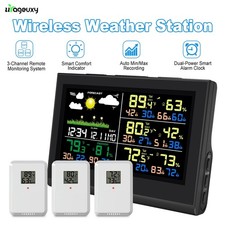 WS0850 Wireless Weather Station   3 Sensors, 5-inch Color Display