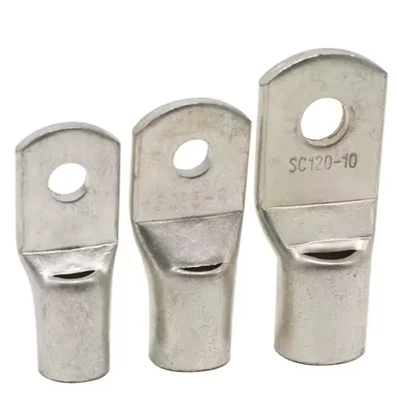 Rohrkabelschuhe M6 - M12 / 6,0 - 120 mm2 blank unisoliert, Ring Presskabelschuhe - Bild 1 von 2