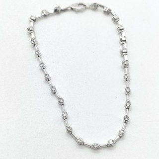 Jewelry Bracelet Natural Diamond 1ct White Gold 3298519