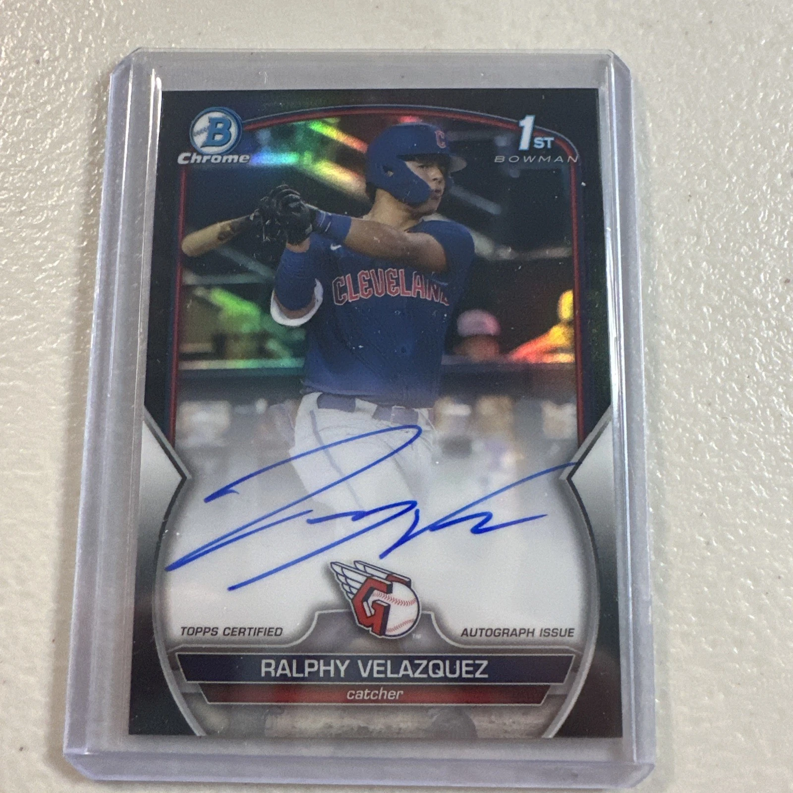 2023 Bowman Chrome Ralphy Velazquez Black Refractor Auto 70/75 1st