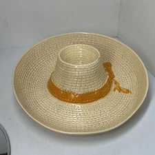 Ceramic Party Hat Sombrero Server Chip And Dip USA Vintage  WPO 86